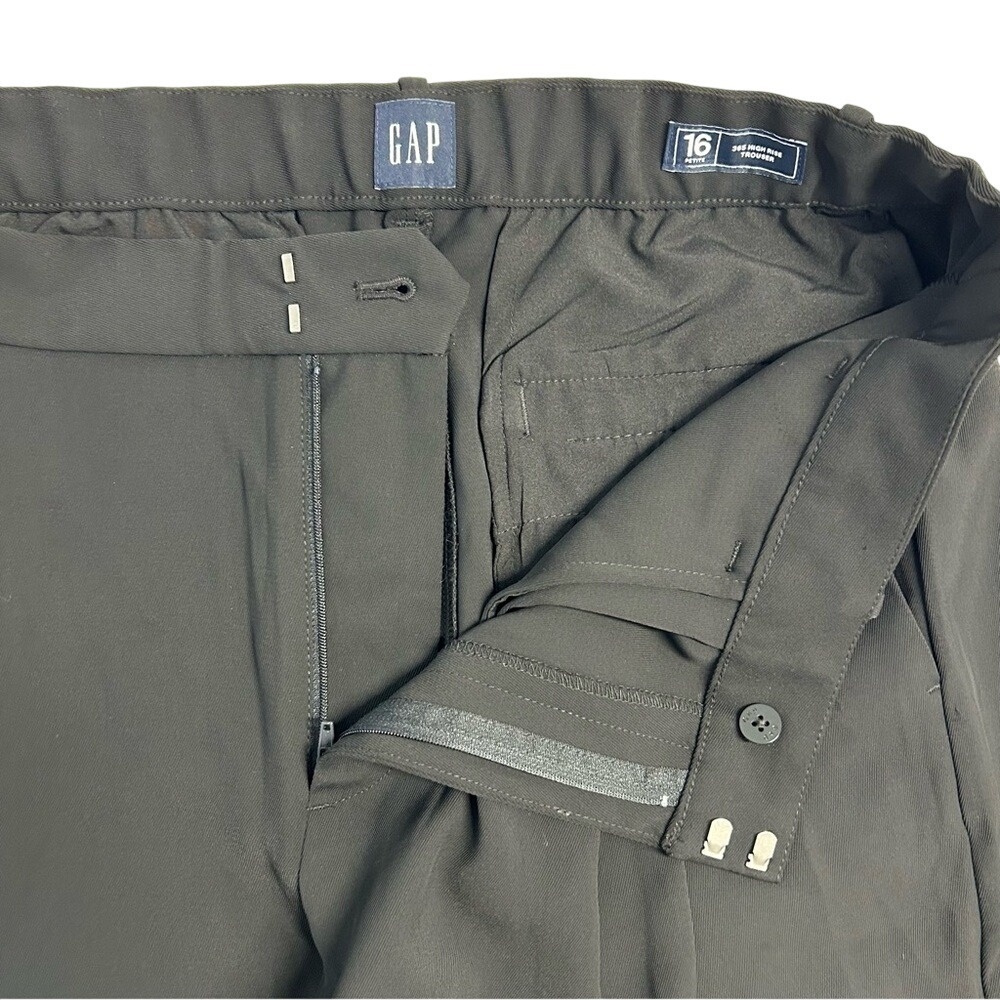 GAP 365 High-Rise PLEATED Wide Leg BOHO Pants Women's Size 16 Petite‎ $90 - Picture 5 of 9